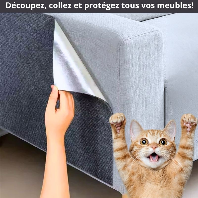 Tapis adhésif anti-griffes découpable pour meubles | ProtectGriff™