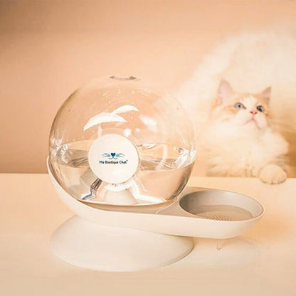 Distributeur-à-eau-pour-chat-gris