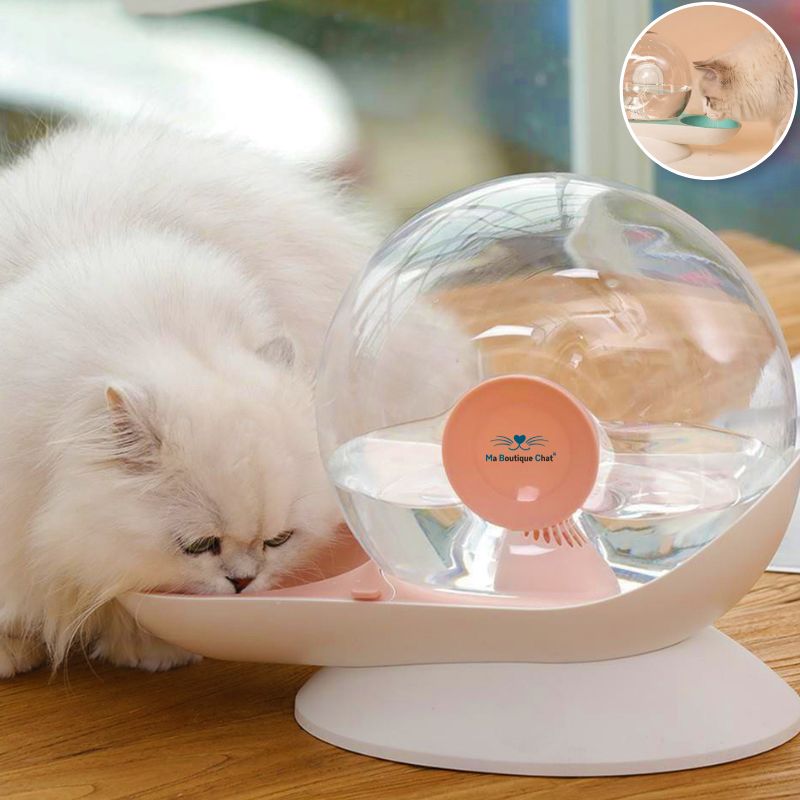 Distributeur-a-eau-pour-chat-rose