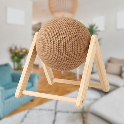 Griffoir boule design en bois | Orbicat™