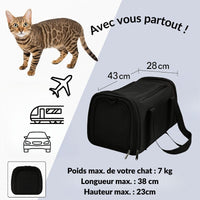 Sac de Transport Pliable pour Chat  | MiaouGo™