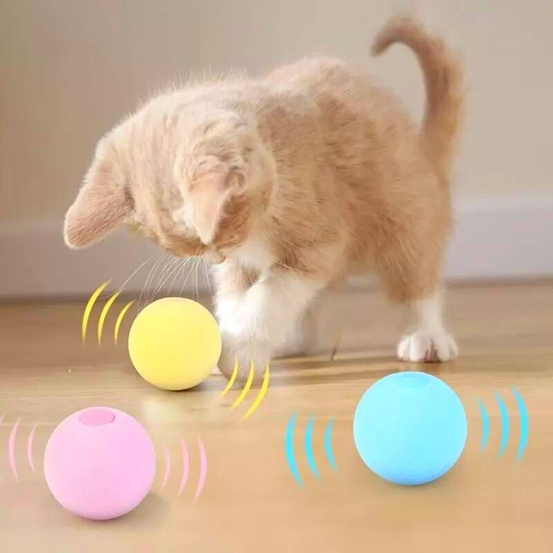LTS FAFA Jouet interactif pour chat balle et son petit jouet pour