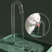 fontaine-à-eau-pour-chat-vert